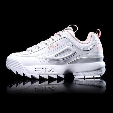 FILA Disruptor 2 White Womens Sneakers (IN-92595)-5.5-White-1