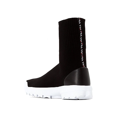 FILA Disruptor Black Womens Sockboot (IN-46964)-6-Black-2