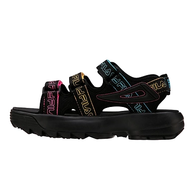 FILA Disruptor SD Pipe Black Womens Sandals (IN-77115)-3-Black-1