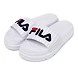 FILA Drifter Jacked Up Stripe White Womens Slippers (IN-27416)-IN-27416-3-5-sm