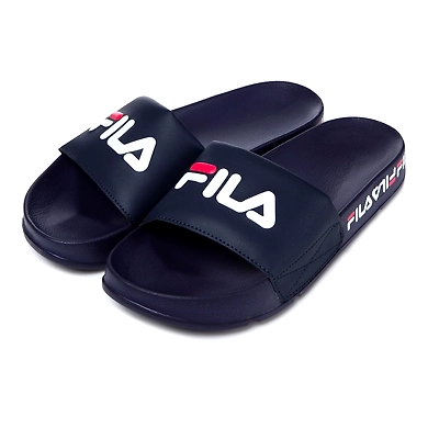 FILA Drifter Tapey Tape Navy Womens Slippers (IN-56457)-IN-56457-5-5