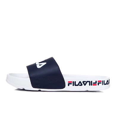 FILA Drifter Tapey Tape White Womens Slippers (IN-21159)-4.5-White-1