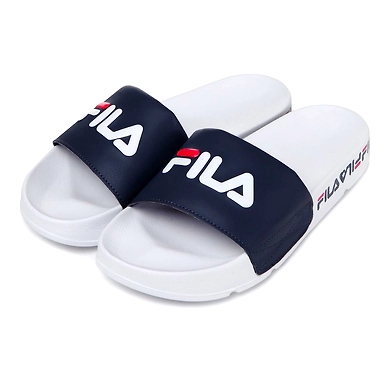 FILA Drifter Tapey Tape White Womens Slippers (IN-21159)-IN-21159-6
