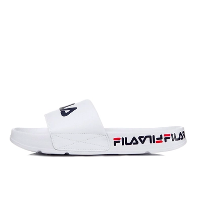 FILA Drifter Tapey Tape White Womens Slippers (IN-31878)-4-White-1