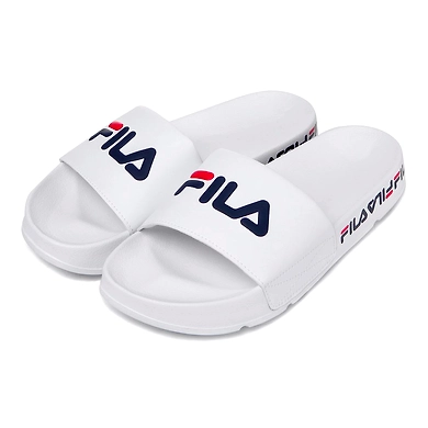 FILA Drifter Tapey Tape White Womens Slippers (IN-31878)-IN-31878-6