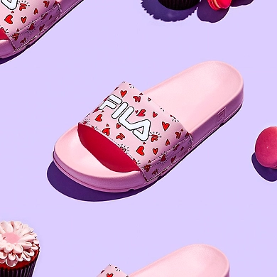 FILA Drifter V-DAY Pink Womens Slippers (IN-16147)-IN-16147-4-5
