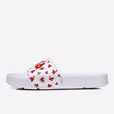 FILA Drifter V-DAY White Womens Slippers (IN-14982)-5.5-White-2