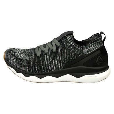 MEN'S REEBOK RUNNING FLOATRIDE RS ULTK SHOES-BLACK/GRN/PRCHMNT/GUM/GRY-6-1
