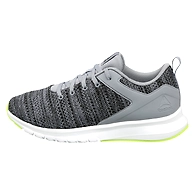 MEN'S REEBOK RUNNING PRINT LUX SHOES-6-GREY/WHITE/LIME/BLACK