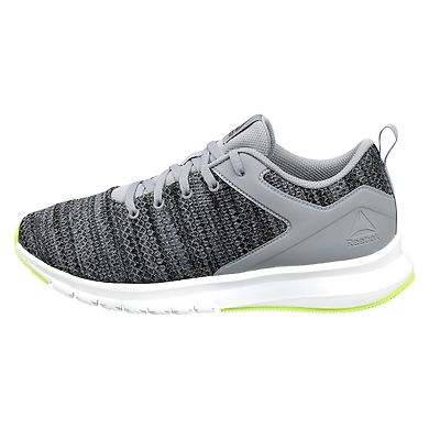 MEN'S REEBOK RUNNING PRINT LUX SHOES-GREY/WHITE/LIME/BLACK-11-1