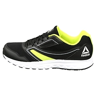 MEN'S REEBOK EXPLORE RUN SHOES-6-BLACK/SEMI SOLAR YELLOW