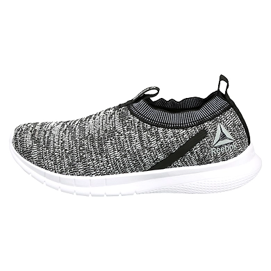 MEN'S REEBOK WALKING DELTA SLIP-ONS-BLACK/WHITE-10-1