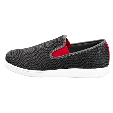 MEN'S REEBOK WALKING TREAD SMOOTH SLIP-ONS-ASH GREY/RICH MAGMA-10-1