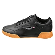 MEN'S REEBOK CLASSICS WORKOUT PLUS SHOES-BLACK/CARBON/RED/ROYAL-8