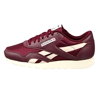 MEN'S REEBOK CLASSICS NYLON MU SHOES-8-MAROON/PAPERWHITE/TRUE GR