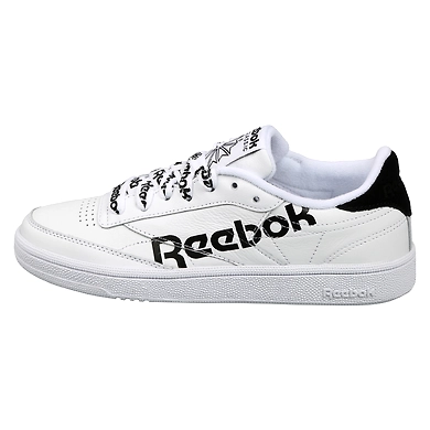 WOMEN'S REEBOK CLASSICS CLUB C 85 SHOES-WHITE/BLACK-7-1