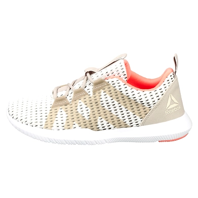 WOMEN'S REEBOK TRAINING REAGO PULSE SHOES-4-CHALK/SAND/PINK/WHITE-1