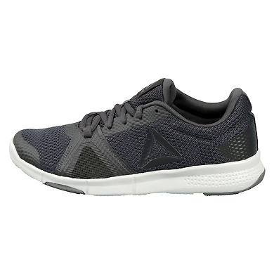 WOMEN REEBOK TRAINING FLEXILE SHOES-COAL/BLK/SKULL GREY/ALLOY-7-1