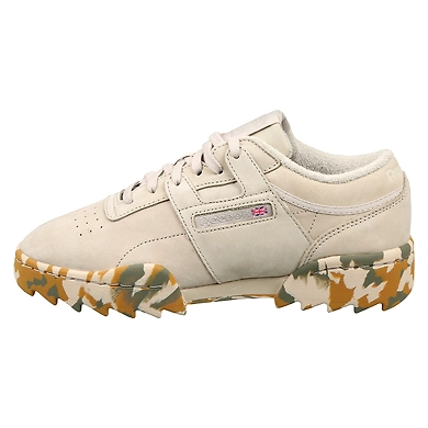 WOMEN'S REEBOK CLASSICS WORKOUT RIPPLE OG SHOES-4-LIGHTSAND/GREEN/BROWN-1