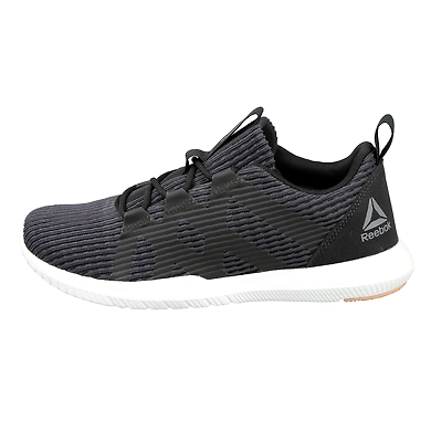 WOMEN'S REEBOK TRAINING REAGO PULSE SHOES-COAL/BLACK/TAN/GREY-3-1