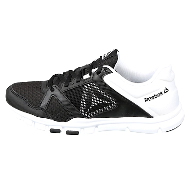 WOMEN'S REEBOK YOURFLEX TRAINETTE 10 MT SHOES-BLACK/WHITE-6-1