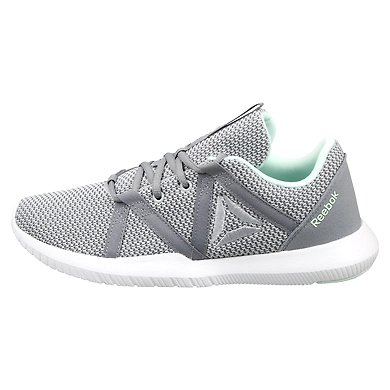 WOMEN'S REEBOK TRAINING REAGO ESSENTIAL SHOES-6-GREY/WHT/EMERALD-1