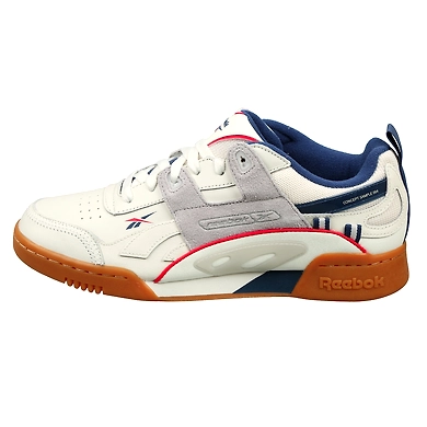 UNISEX REEBOK CLASSICS PLUS ATI 90S SHOES-CHALK/GREY/WASHEDBLUE/RED-10-1