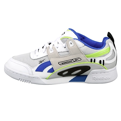 UNISEX REEBOK CLASSICS WORKOUT PLUS ATI 90S SHOES-WHITE/BLACK/NEON LIME-8-1