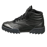 WOMEN'S CLASSICS REEBOK X GIGI HADID FREESTYLE HI NOVA RIPPLE SHOES-5-BLACK/SOLAR GOLD/WHITE