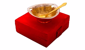 50 Piece - Wedding Gifts Silver and Gold Plated Bowl Set