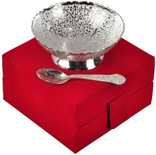 50 Piece - Silver Plated Brass Bowl Set-20034