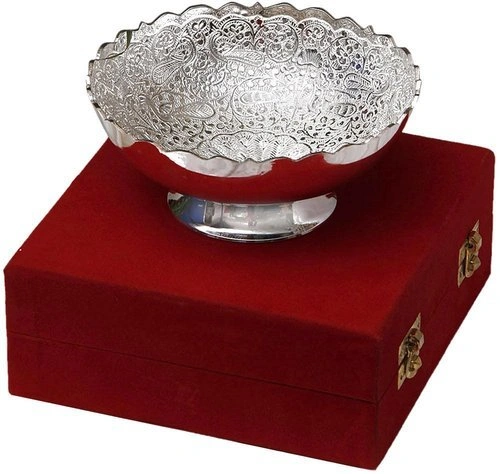 50 Piece - Marriage Gift Silver Plated Fruit Bowl Set-20035