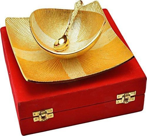 20 Piece - Unique Gold Plated Brass Decorative Bowl Set-20037