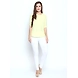 Albely White Ankle Length Leggings-White-30-1-sm