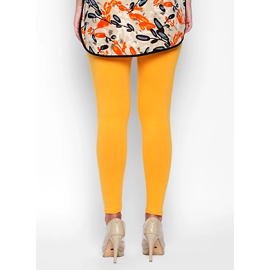 Albely Mustard Ankle Length Leggings-yellow-34-2