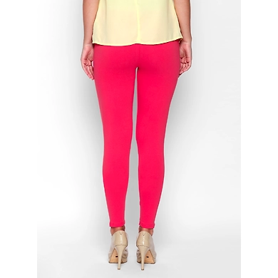 Albely Cherry Red Ankle Length Leggings-others-30-2