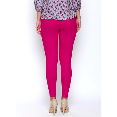 Albely Magenta Ankle Length Leggings-others-34-2