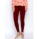 Albely Maroon Ankle Length Leggings-AN00534-sm