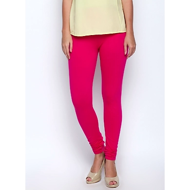 Albely Magenta Solid Lycra Leggigns-L00732