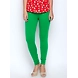 Albely Green Solid Lycra Leggings-L01034-sm