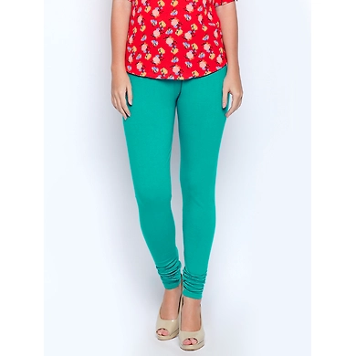 Albely Rama Green Regular Length Leggings-L01432