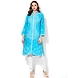 Albely Turquoise Blue Lucknowi Chikan Embroidered Kurta-AB3051-L-sm