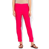 Albely Magenta Solid Gigar Pant