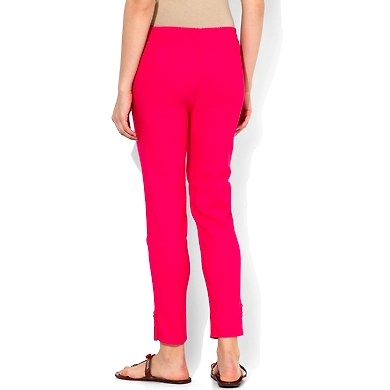 Albely Magenta Solid Gigar Pant-Magenta-Magenta-30-30-2