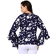 Albely Plumeria Bohemain Top-Navy Blue-L-2-sm