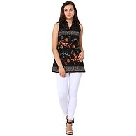 Albely Sleeveless Floral Bohemain Top