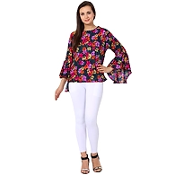 Albely Blossom Bohemain Top-S-Purple