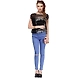 Albely Tie n Dye Chiffon Top Black &amp; White Colour-A-TB12-M-sm