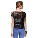Albely Tie n Dye Chiffon Top Black &amp; White Colour-M-Black &amp; White-2-sm