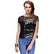 Albely Tie n Dye Chiffon Top Black &amp; White Colour-XL-Black &amp; White-1-sm